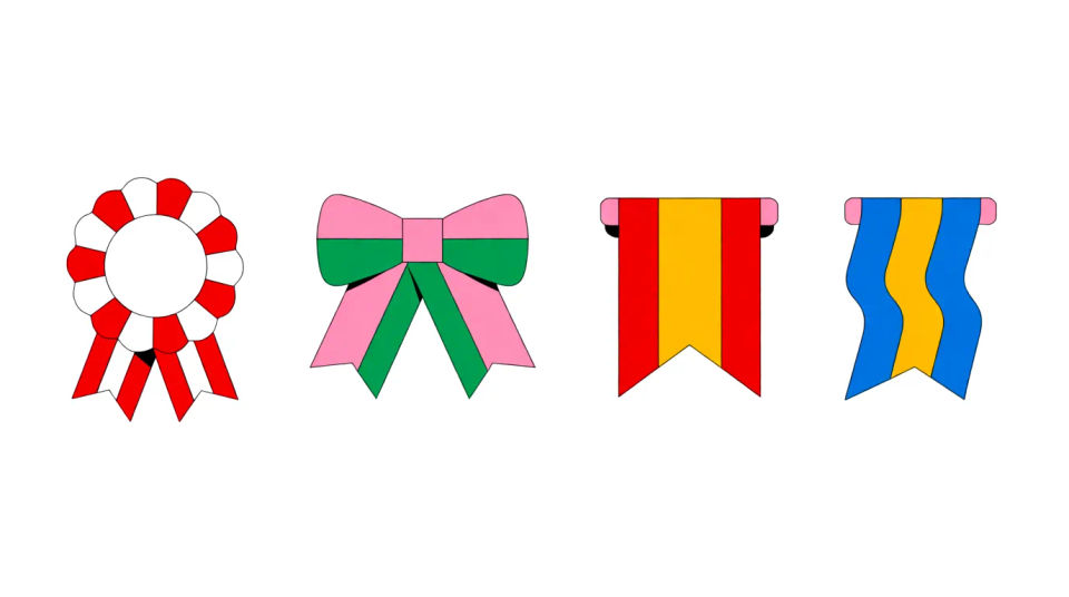 Ribbon icon set