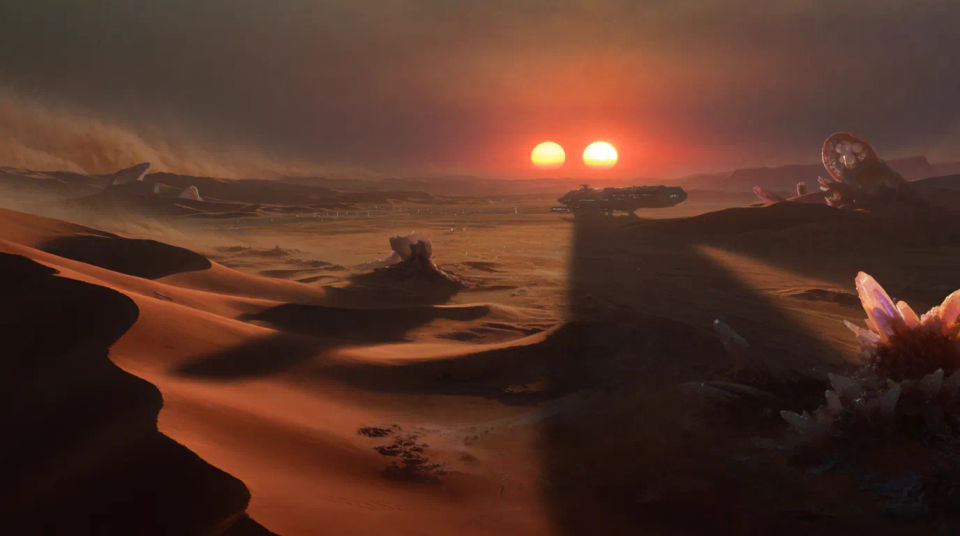 Landung auf fremdem Planeten