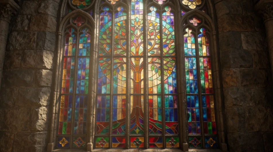 Stained-glass window