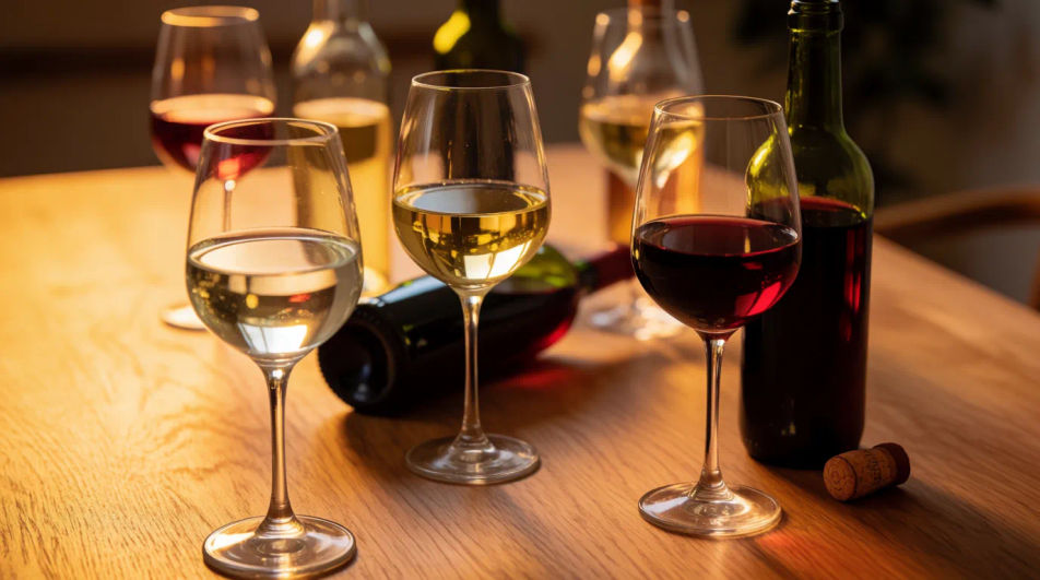 Wine tasting table