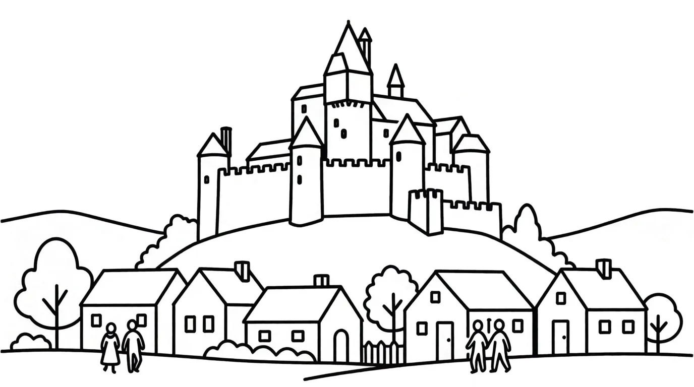 Castle and village
