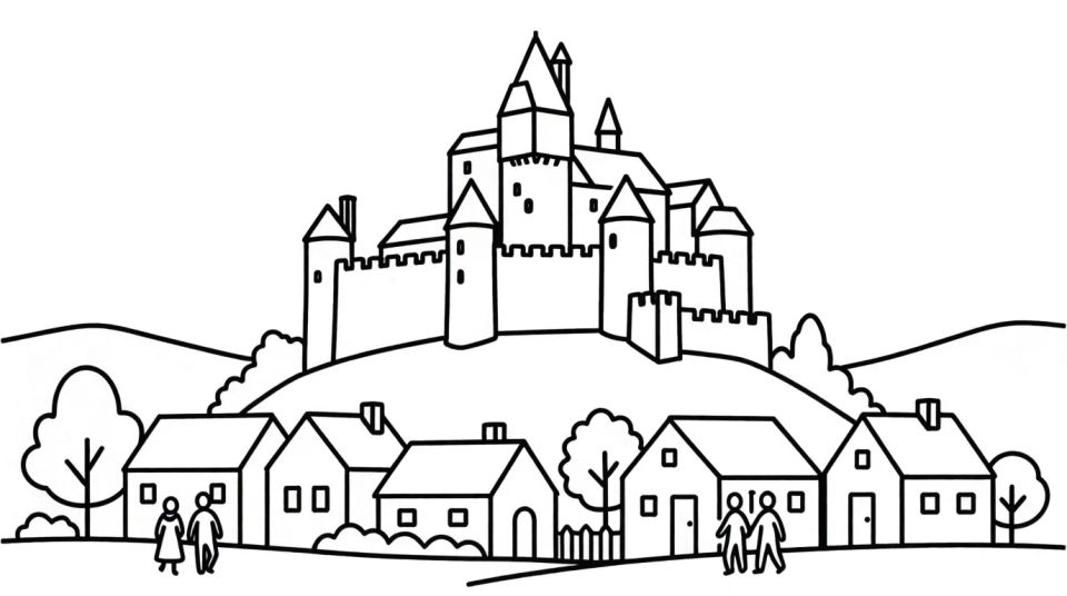 Castle and village