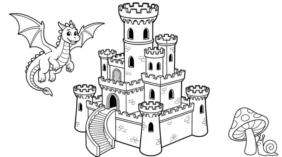Castle with a dragon