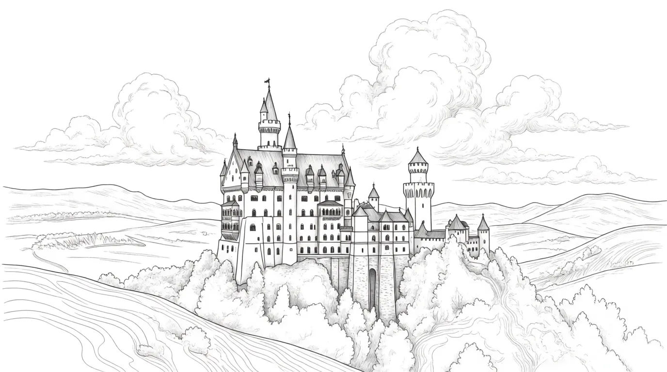 Intricate fairytale kingdom