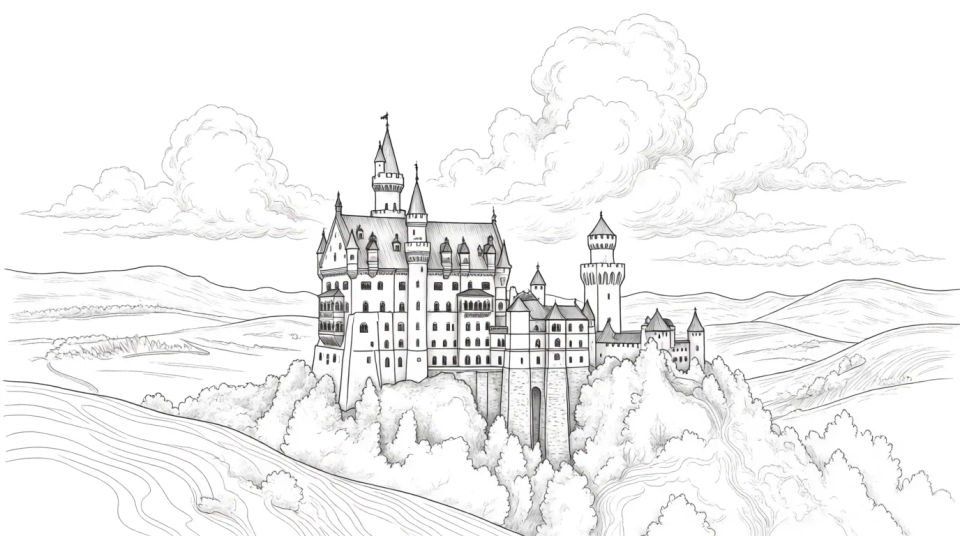 Intricate fairytale kingdom