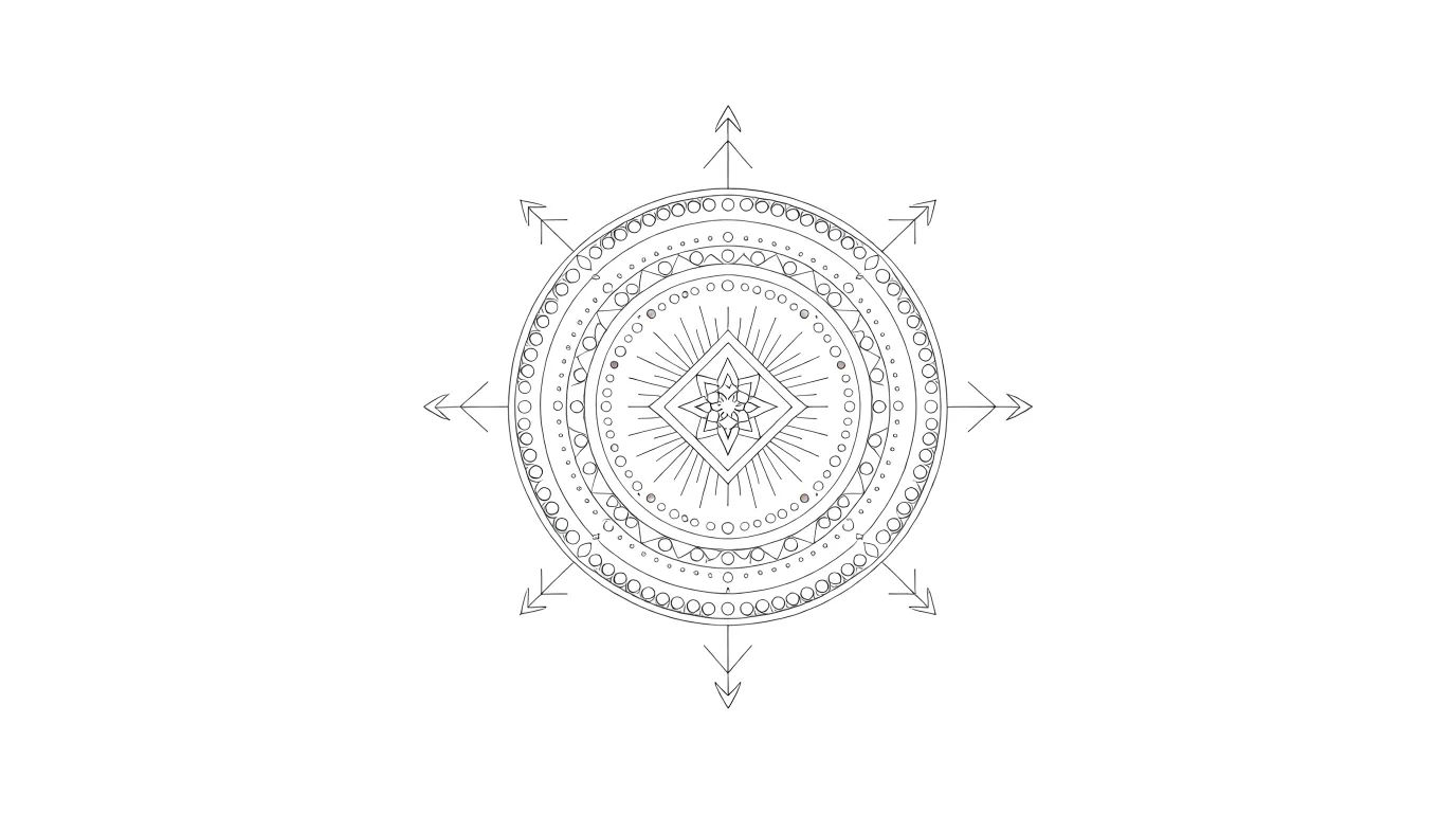 Geometric compass composition