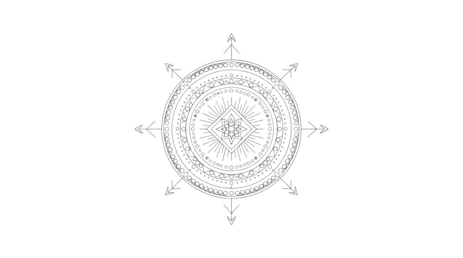 Geometric compass composition