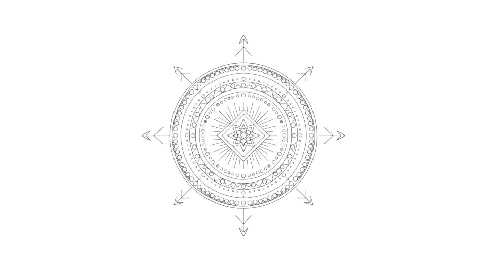 Geometric compass composition