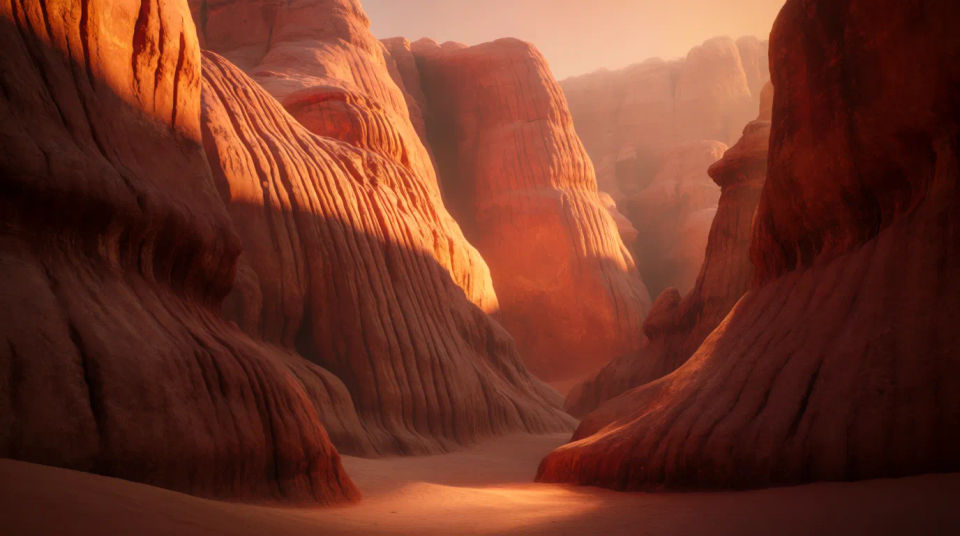 Canyon zur goldenen Stunde