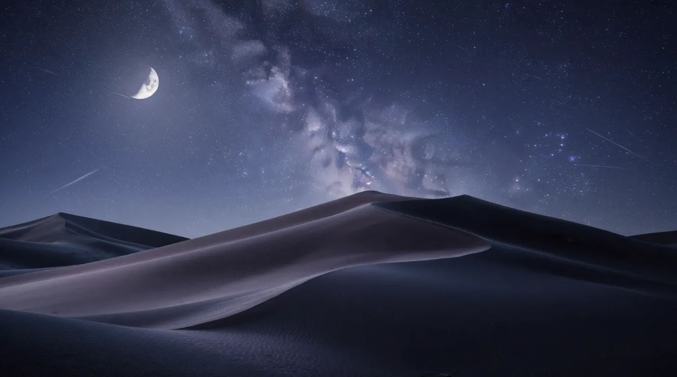 沙漠夜空