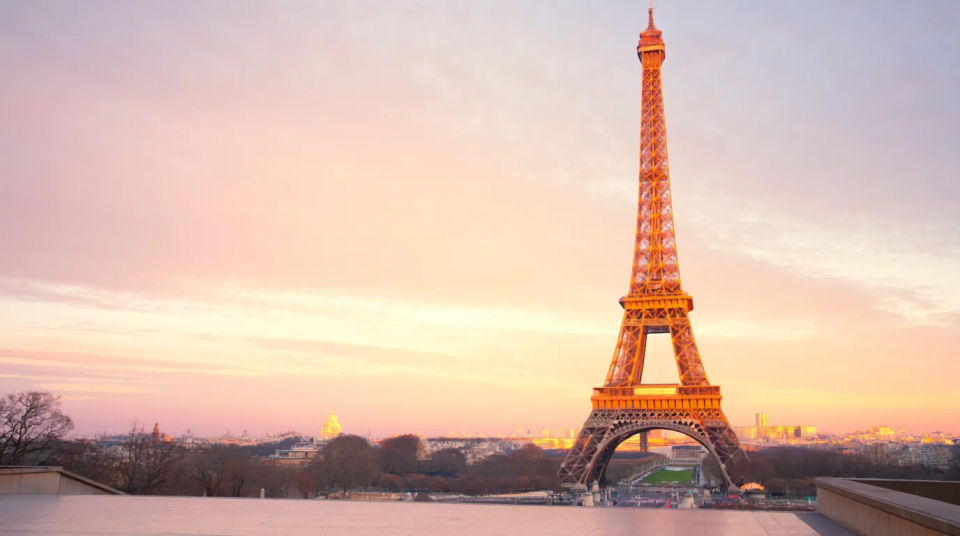 Sonnenaufgang am Trocadéro