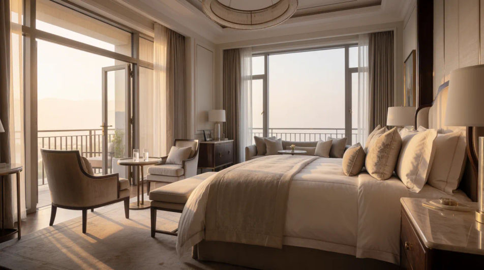 Bedroom suite panorama