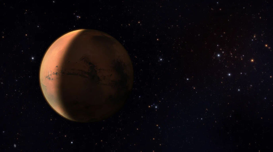 Mars over the void