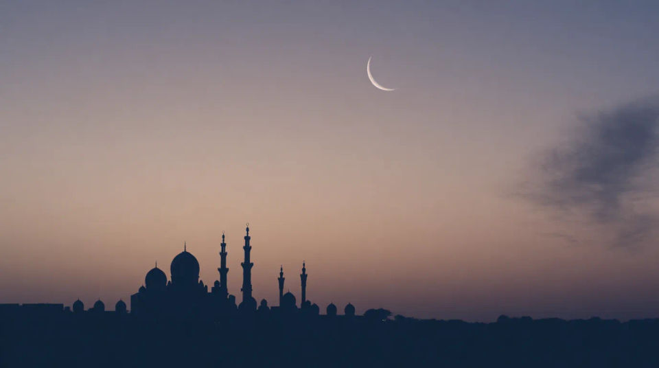 Mosque at dusk
