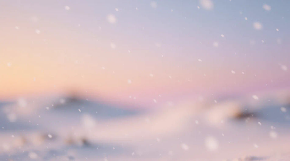 Snowfall dusk