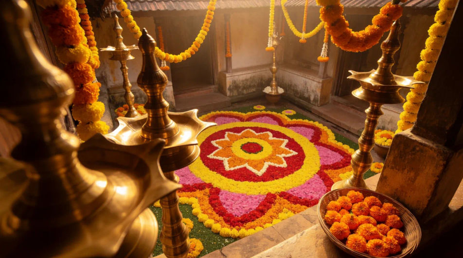 Festival courtyard