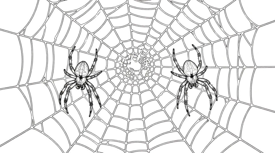 Spiders on a big web