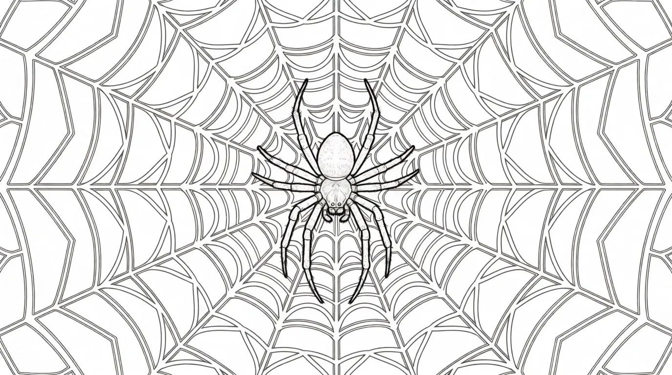 Intricate web mandala spread