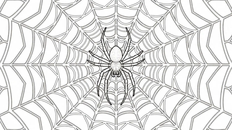 Intricate web mandala spread