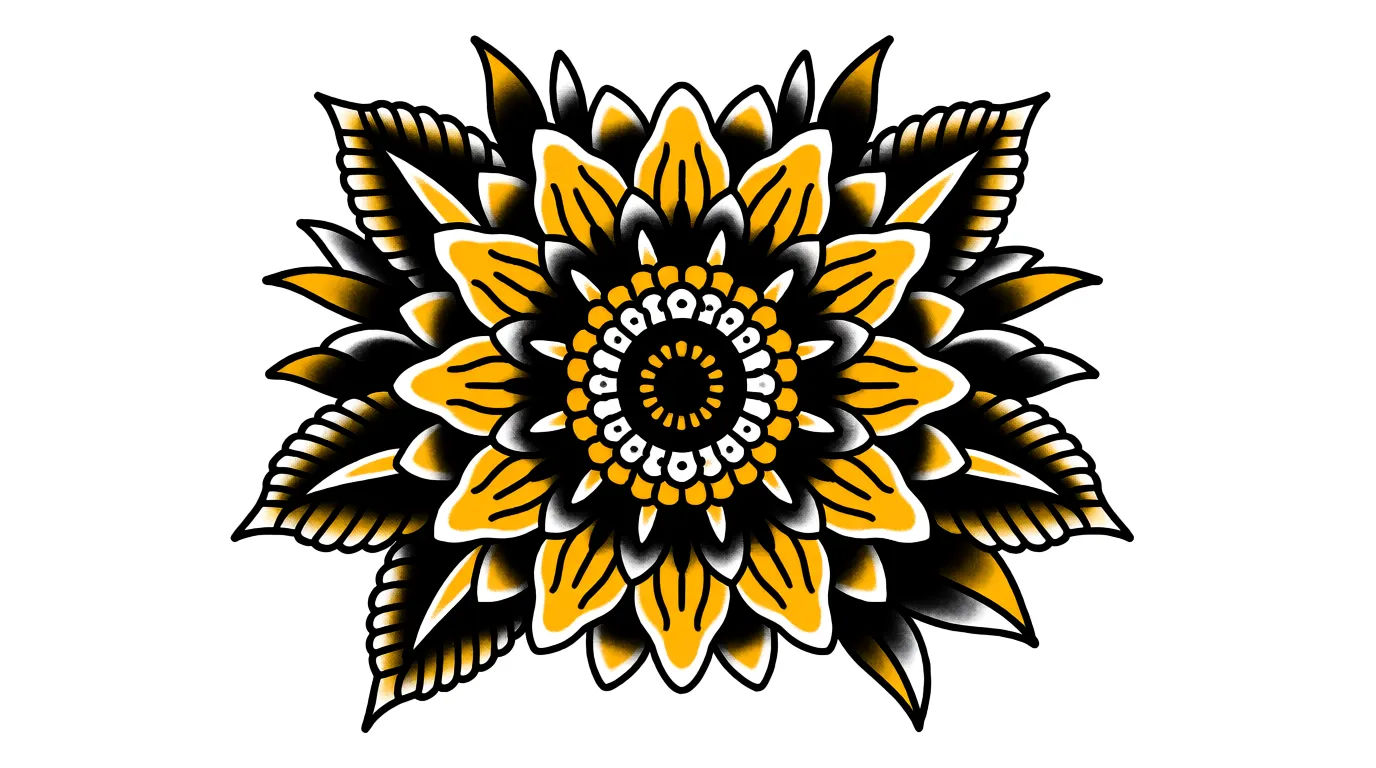 Sunflower shoulder piece