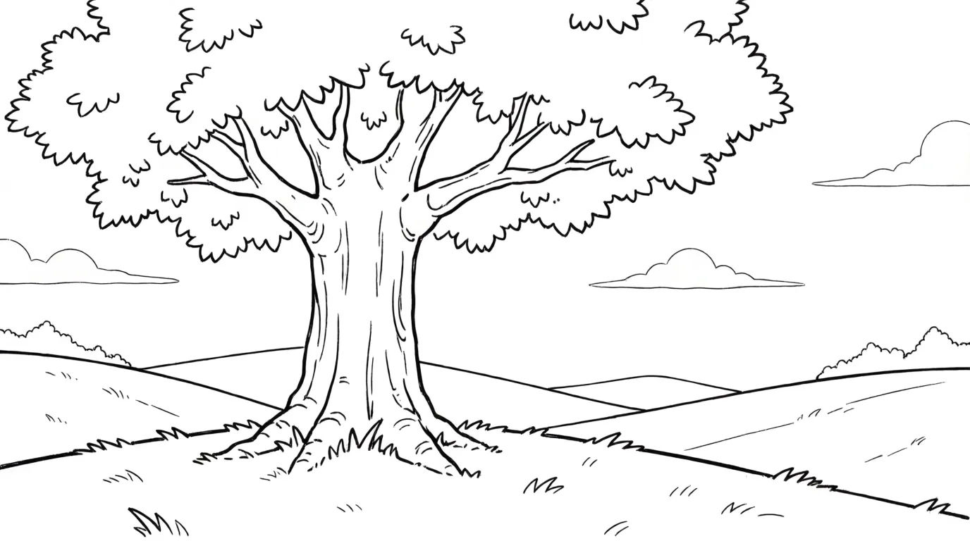 Tree on a hill