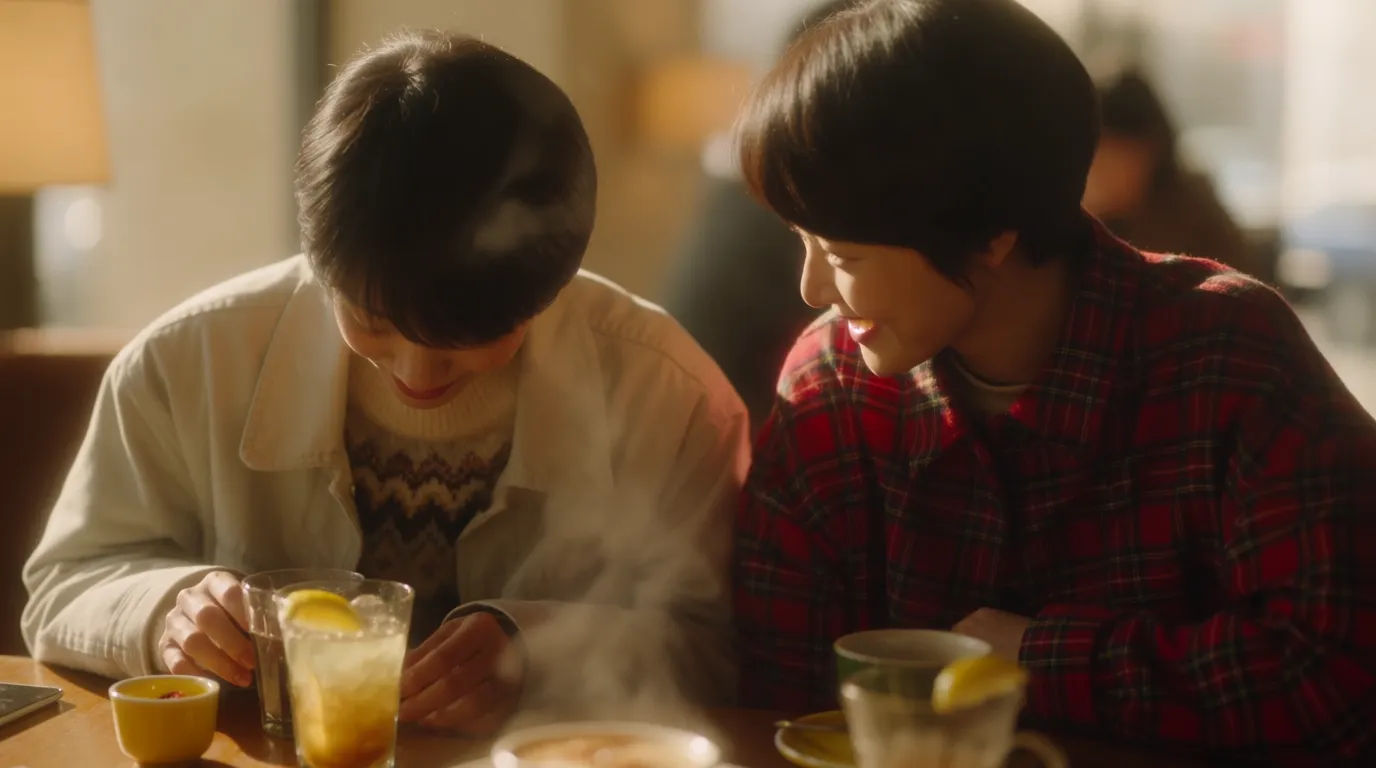 Cozy cafe date