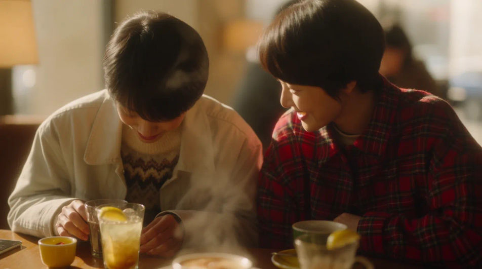 Cozy cafe date