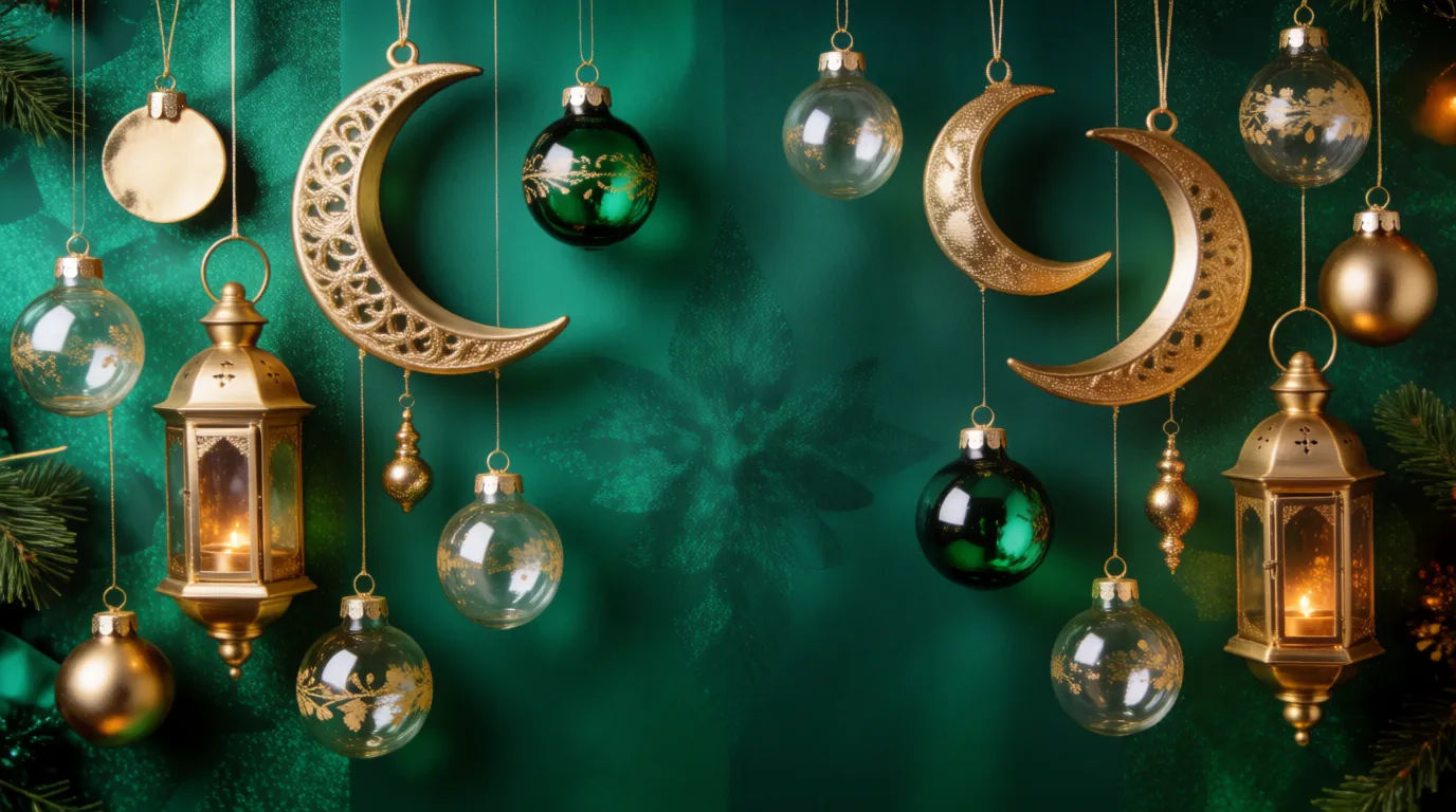 Gold and emerald banner