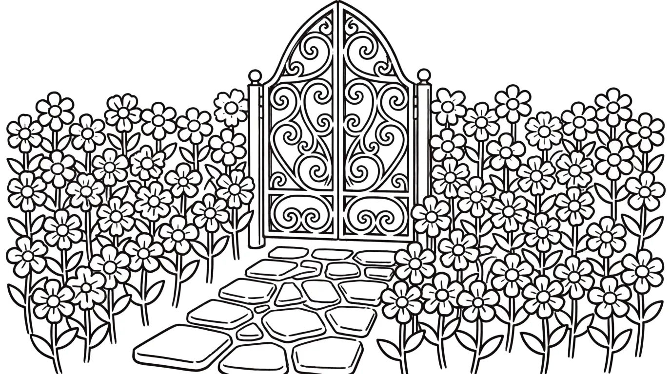 Garden gate path