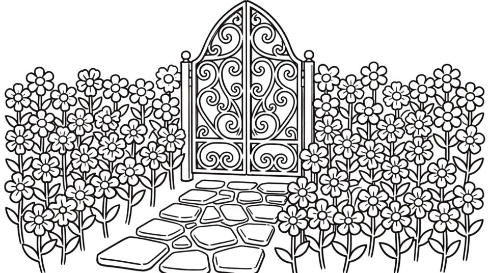 Garden gate path