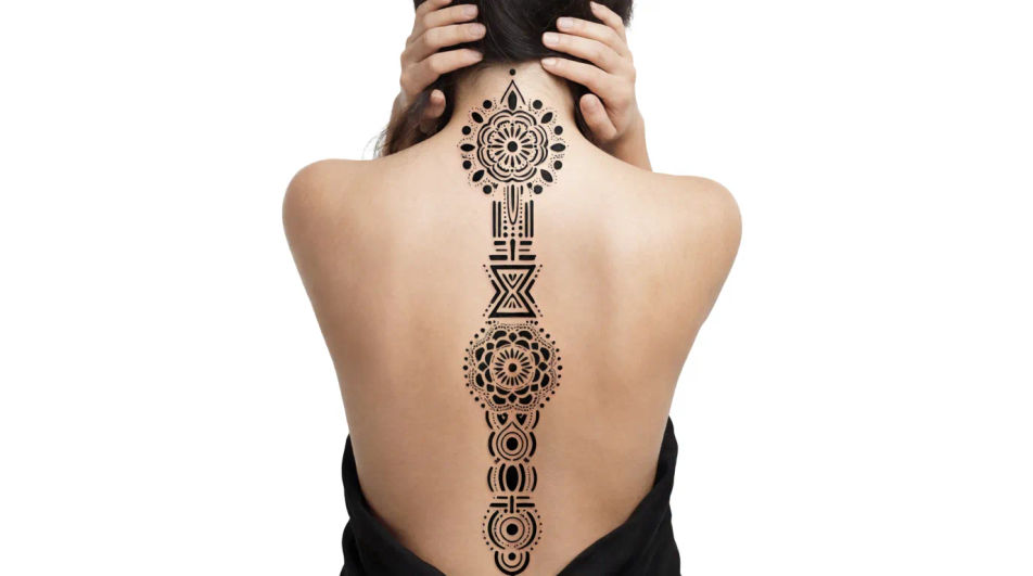 Ornamental spine scene