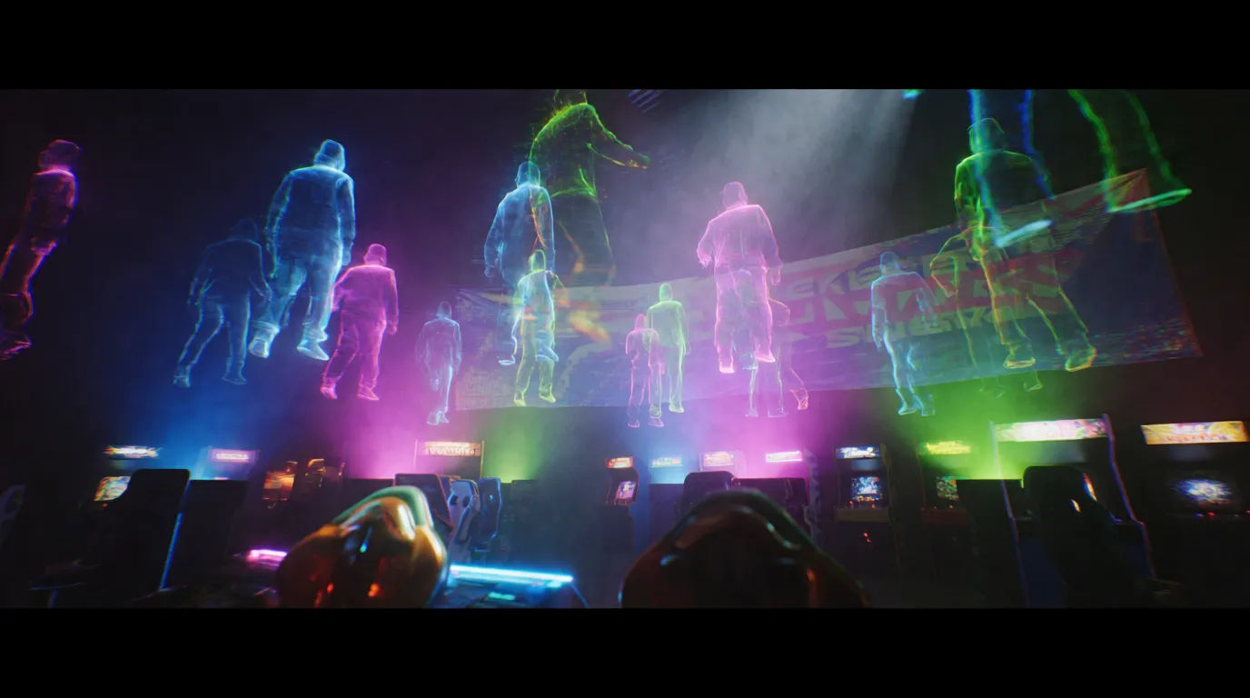 Neon ghost arcade