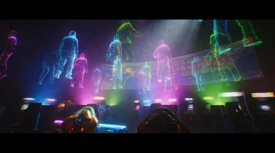 Neon ghost arcade