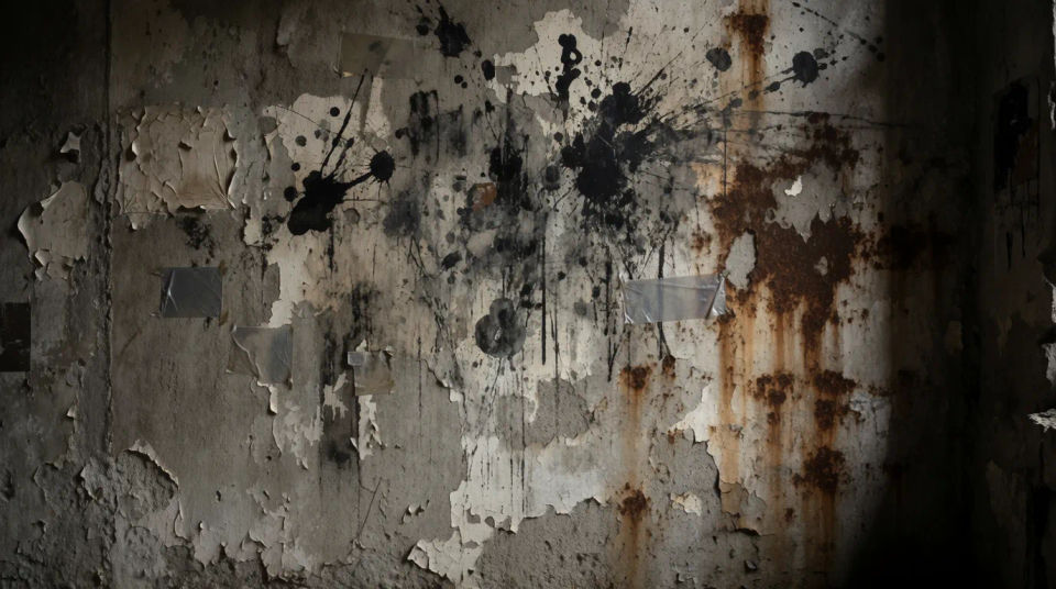Distressed texture wall