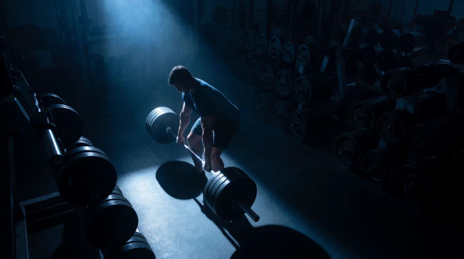 Dramatic weight room