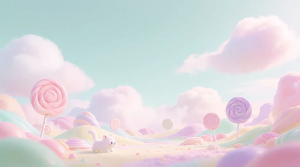 Pastel candy land
