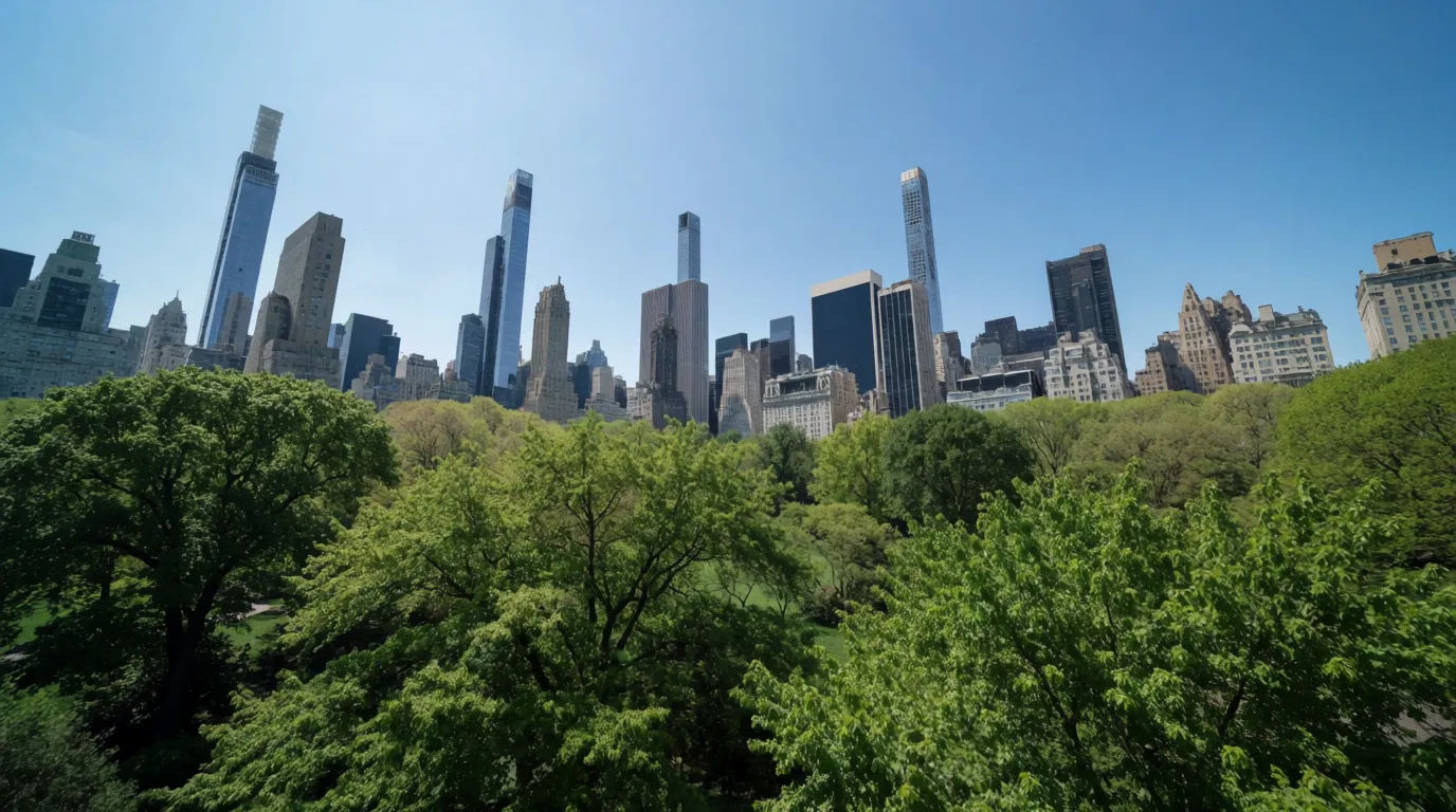 Central Park skyline edge