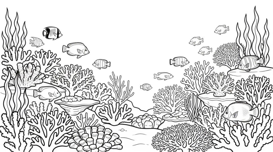 Coral reef scene