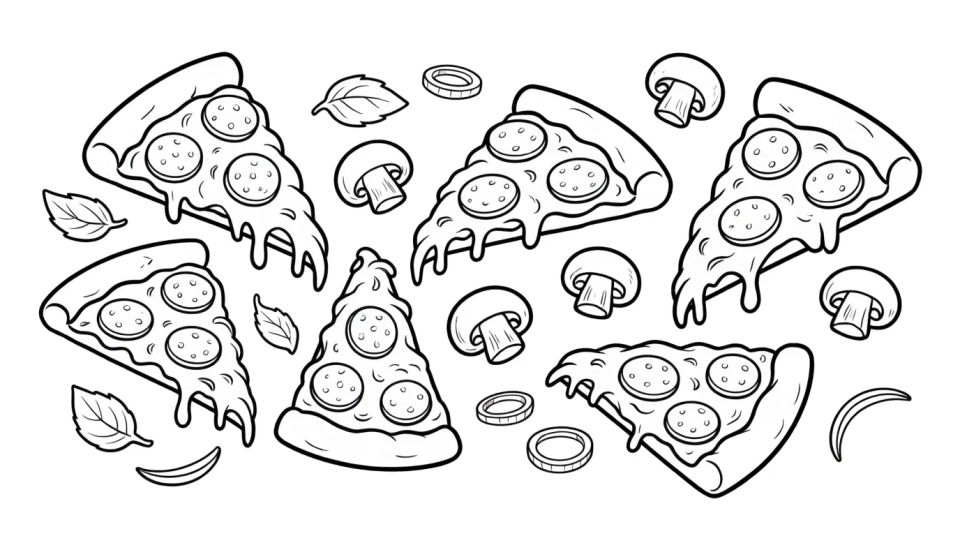 Toppings and slices