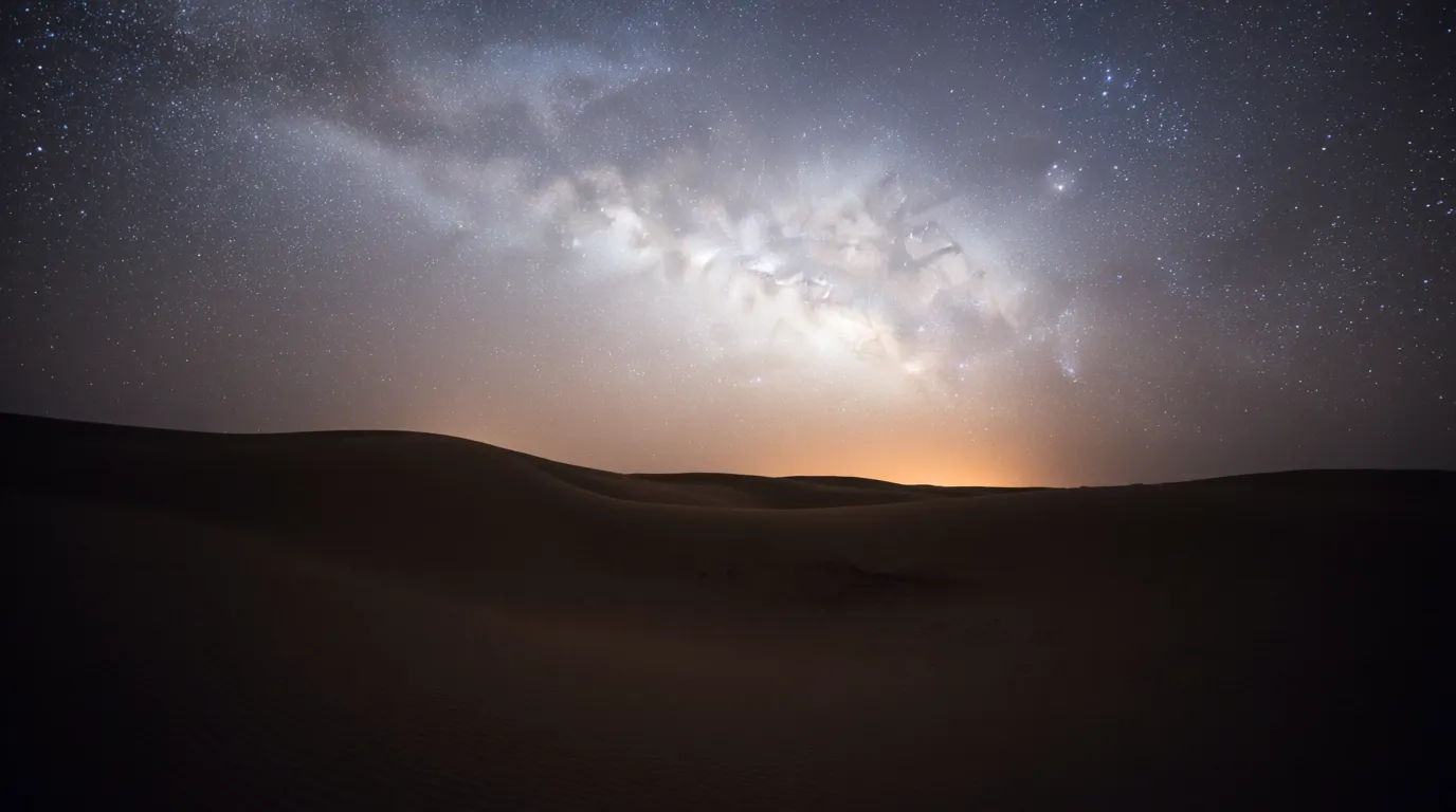 Desert night sky