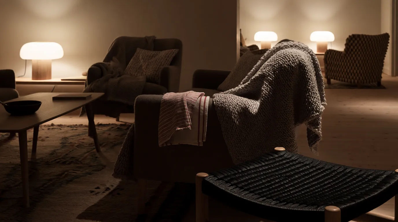 傍晚舒适客厅
