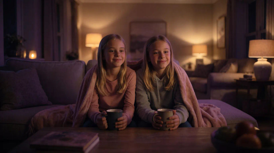 Cozy home moment