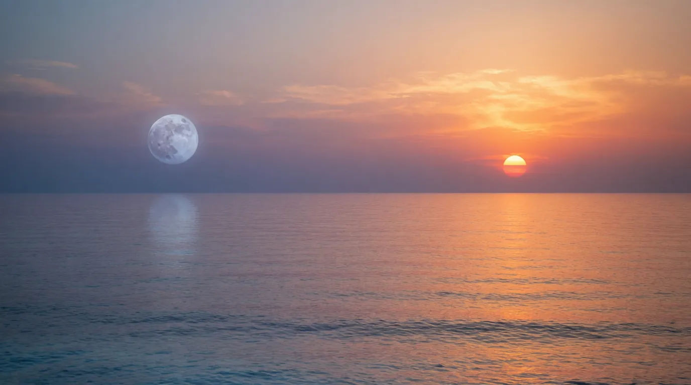 暮色海洋天空