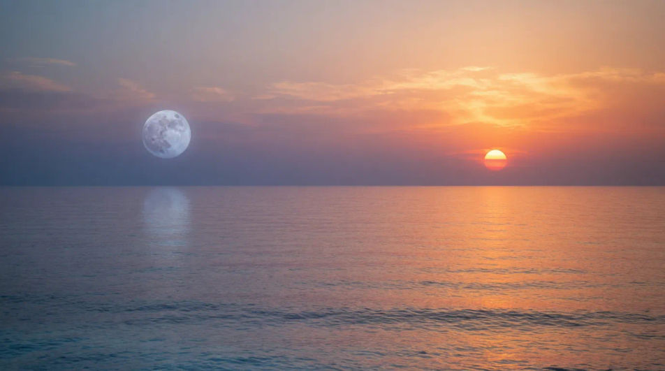 Ciel d'océan au crépuscule