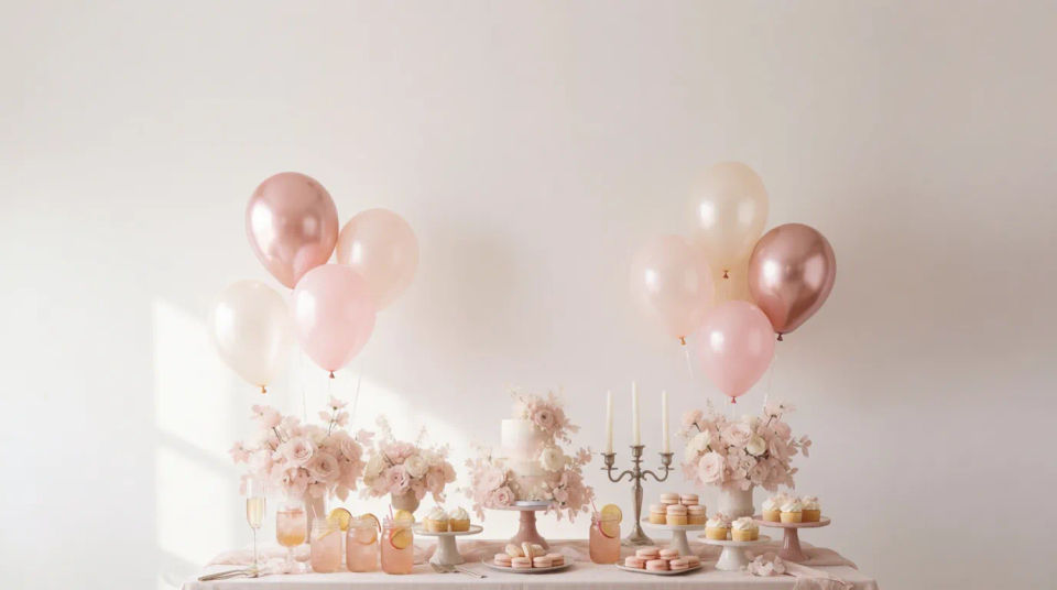 Dessert table wide shot