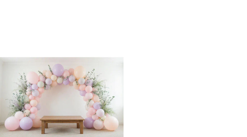 Balloon backdrop panorama