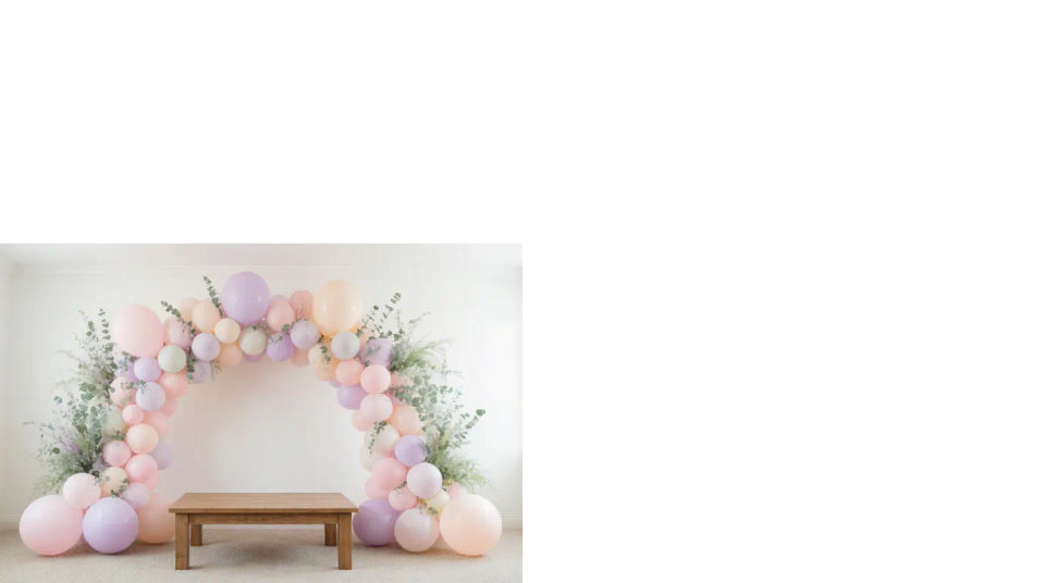 Balloon backdrop panorama