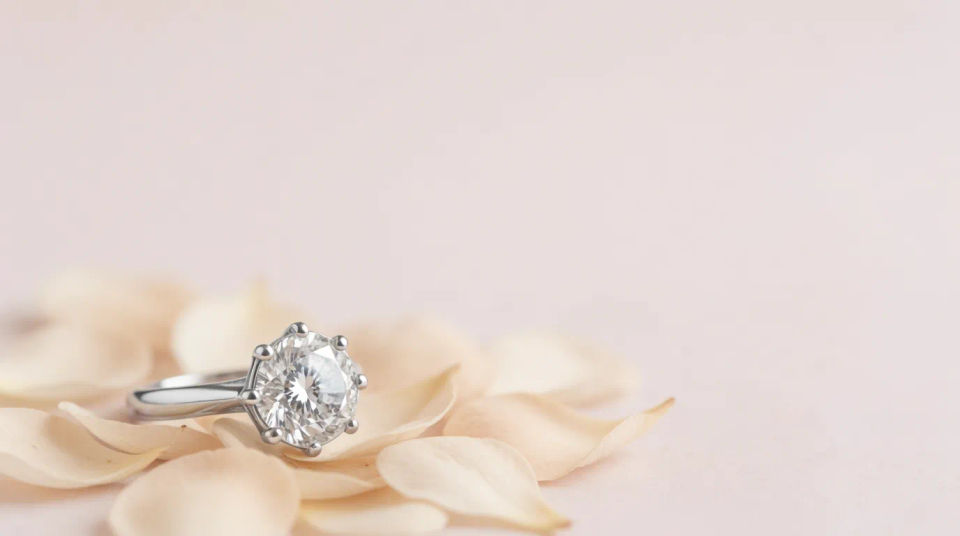 Ring on petals wide banner