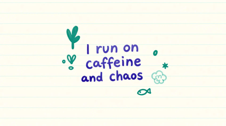 Notebook doodle strip