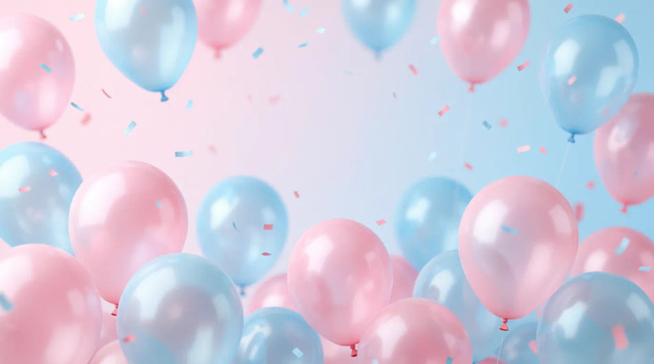 Balloon burst wide banner